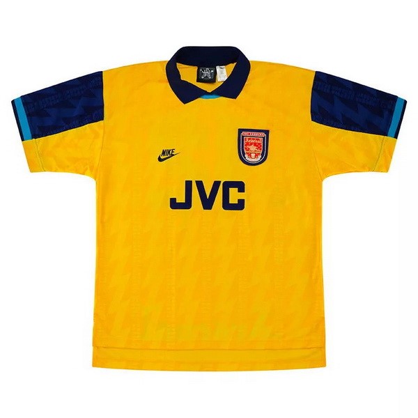 Camiseta Arsenal Replica Tercera Ropa Retro 1994 1996 Amarillo